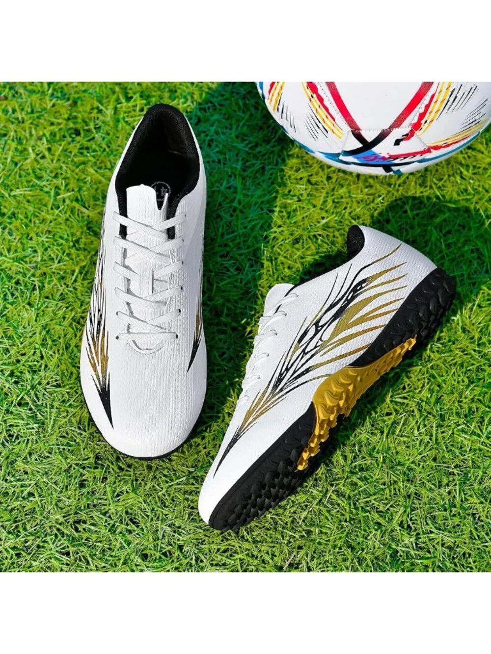 Unisex Indoor Soccer Cleats - Turf & Field Shoes, High Ankle, Wide Fit Football